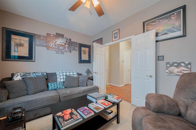 4323 N Vineyard Mdw Ln, Katy, TX 77449 - living area with ceiling fan