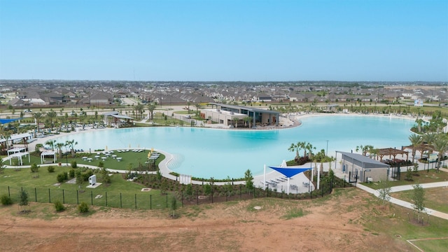 829 Laguna Green Ln, Katy, TX 77493 - aerial perspective of suburban area featuring a pool area