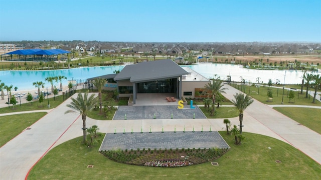 829 Laguna Green Ln, Katy, TX 77493 - aerial view of residential area featuring a pool area