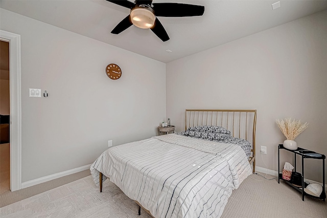 21450 Petherton Dr, Tomball, TX 77375 - bedroom with carpet flooring, baseboards, and ceiling fan