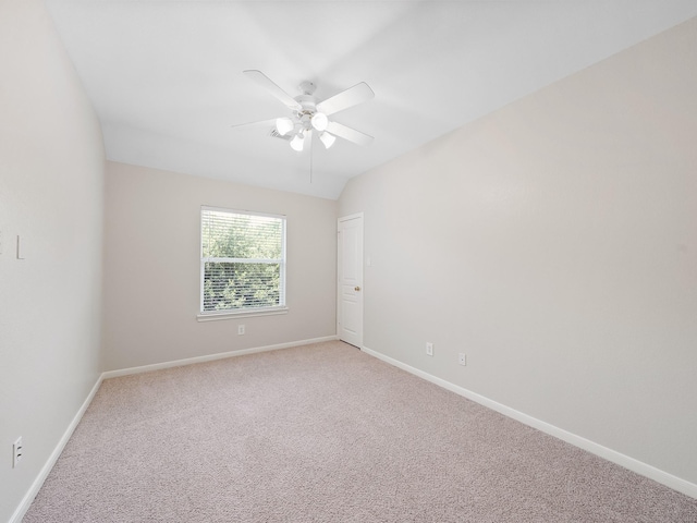 23647 Litchfield Bend Ln, Katy, TX 77494 - spare room with a ceiling fan, light carpet, and baseboards