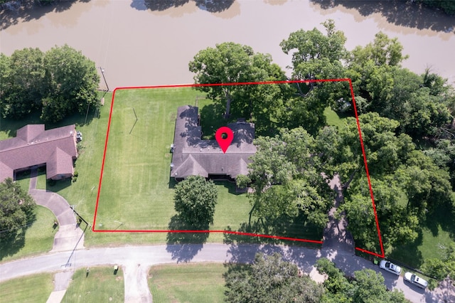 613 Bolling Green Dr, Wharton, TX 77488 - aerial view of property and surrounding area featuring property boundaries highlighted