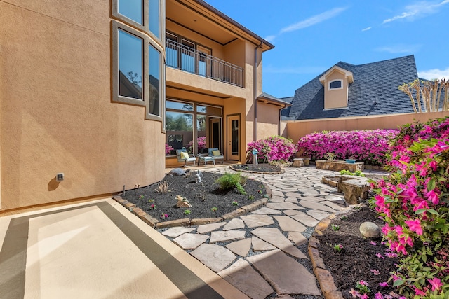 15818 Conners Ace Dr, Spring, TX 77379 - view of patio featuring a balcony