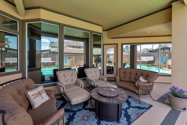 15818 Conners Ace Dr, Spring, TX 77379 - sunroom with carpet