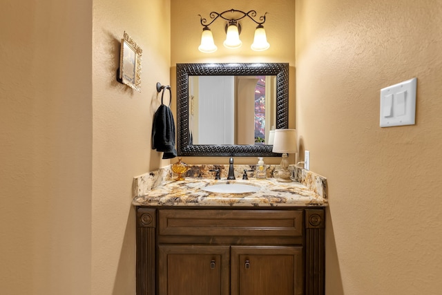 15818 Conners Ace Dr, Spring, TX 77379 - bathroom featuring vanity and a textured wall
