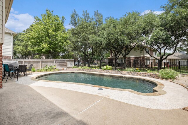 15242 Shapiro Springs Ln, Houston, TX 77095 - view of swimming pool featuring a patio area