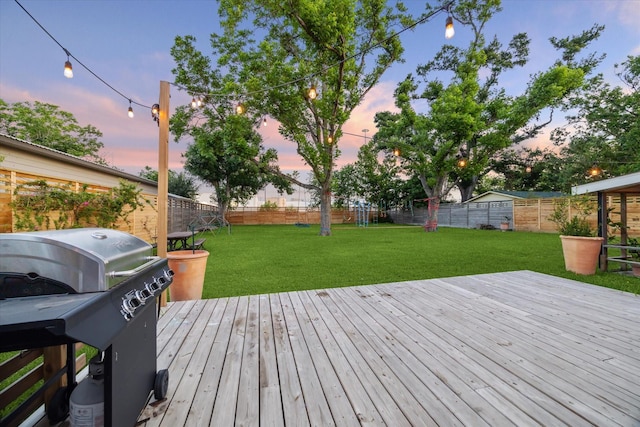 4509 Randwick Dr, Houston, TX 77092 - wooden terrace featuring area for grilling