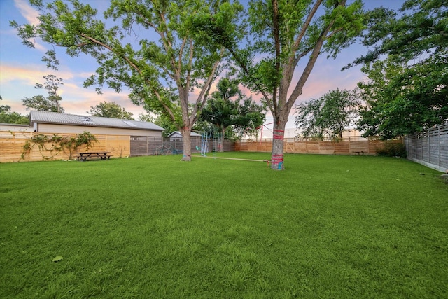 4509 Randwick Dr, Houston, TX 77092 - view of yard at dusk