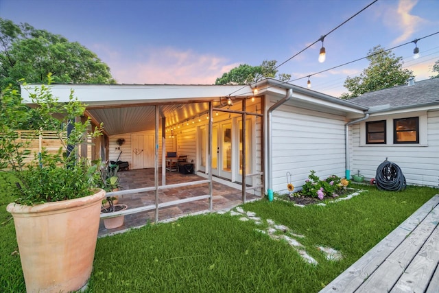 4509 Randwick Dr, Houston, TX 77092 - view of side of property with a yard and a patio