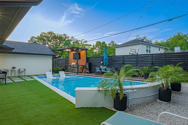 4434 Sarong Dr, Houston, TX 77096 - view of swimming pool