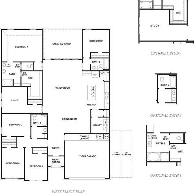 3710 Birtley Bend Way, Fulshear, TX 77441 - home floor plan