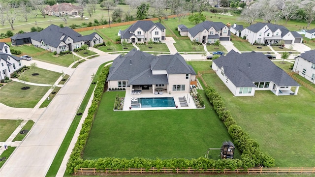 7851 Longhorn Trl, Fulshear, TX 77406 - aerial view of residential area with a pool area