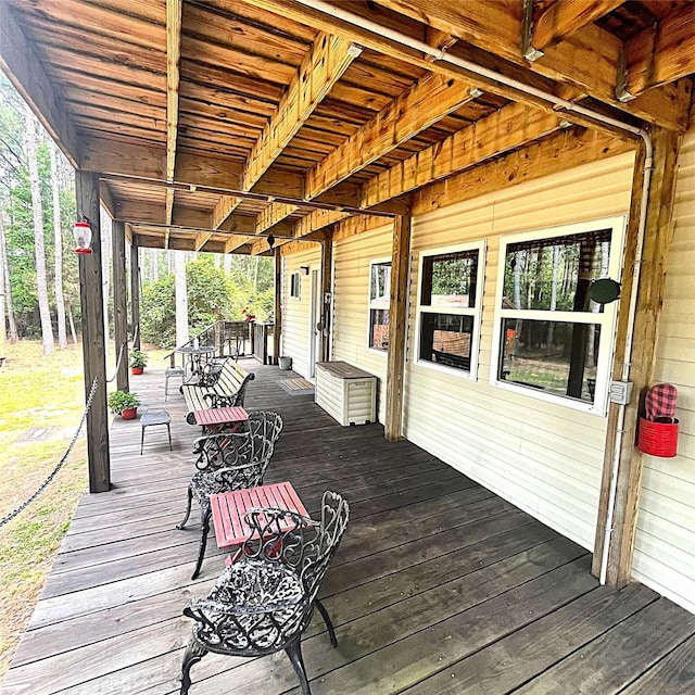 5002 Fm 811, Centerville, TX 75833 - view of wooden terrace