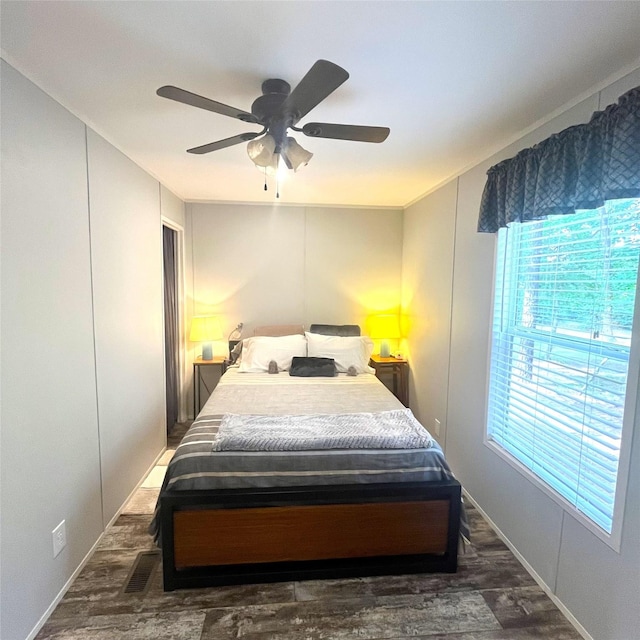 5002 Fm 811, Centerville, TX 75833 - bedroom featuring wood finished floors and ceiling fan