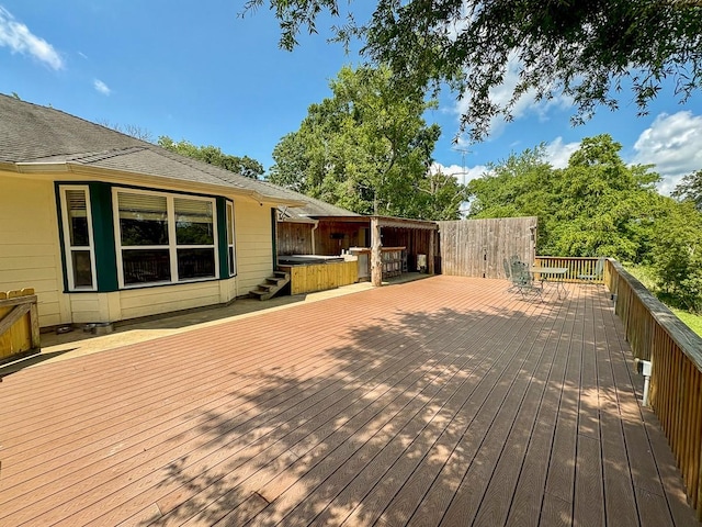 18 Joe Werner Ln, Huntsville, TX 77320 - view of wooden deck