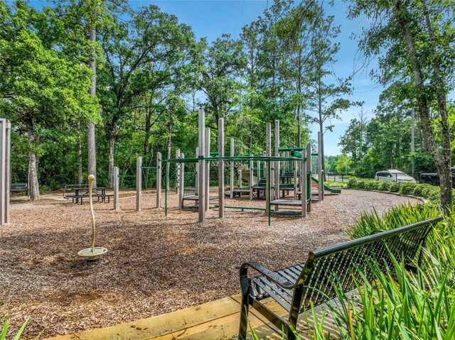 1586 Ancient Oak Ln, Conroe, TX 77301 - community playground featuring view of scattered trees