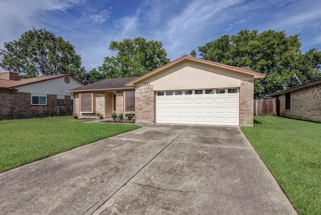 1041 Crossing Rd, Angleton, TX 77515 - ranch-style home with brick siding, driveway, and an attached garage