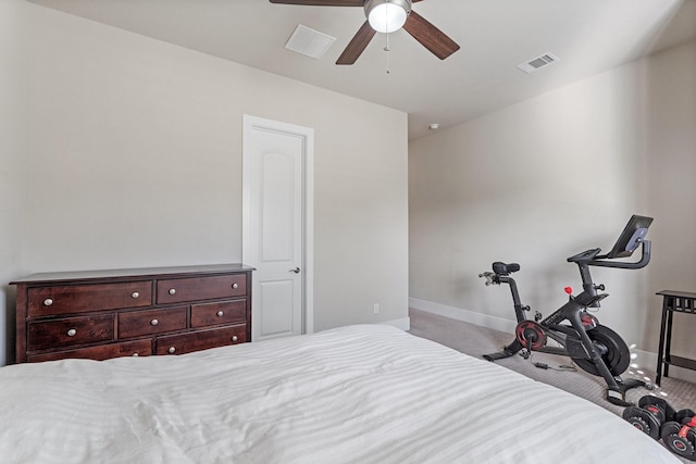 5807 Yango Terrace Ln, Sugar Land, TX 77479 - bedroom with baseboards and ceiling fan
