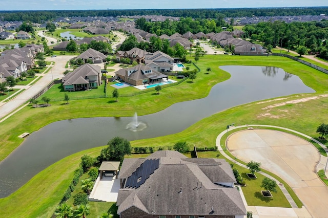 25306 Hollowgate Park Ln, Tomball, TX 77375 - aerial view of residential area featuring a large body of water
