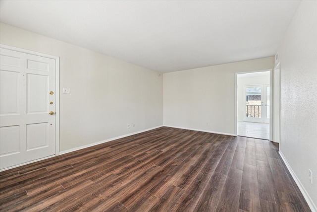 4040 San Felipe St Unit 246, Houston, TX 77027 - spare room with dark wood-style floors and baseboards
