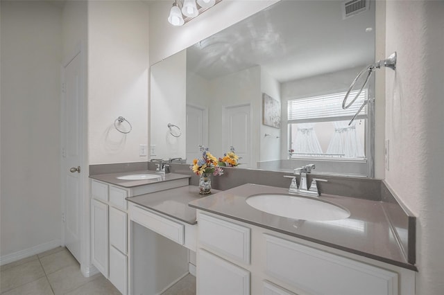 11202 Bluewater Lagoon Cir, Cypress, TX 77433 - full bath with double vanity and tile patterned flooring