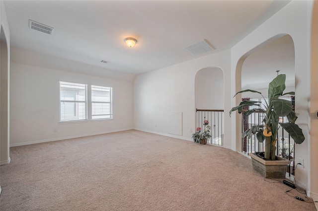 11202 Bluewater Lagoon Cir, Cypress, TX 77433 - carpeted spare room with baseboards and arched walkways
