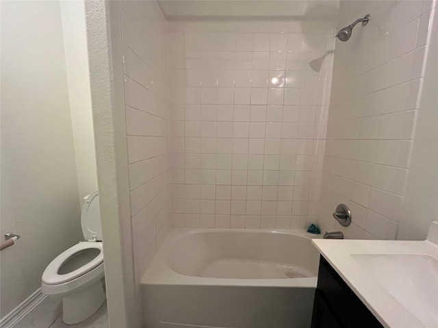 31909 Mckinley Run Dr, Hockley, TX 77447 - full bath featuring toilet, vanity, and shower / bathtub combination