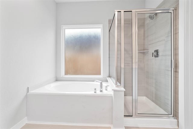 6630 Old Cypress Landing Ln, Humble, TX 77338 - bathroom with a shower stall and a bath