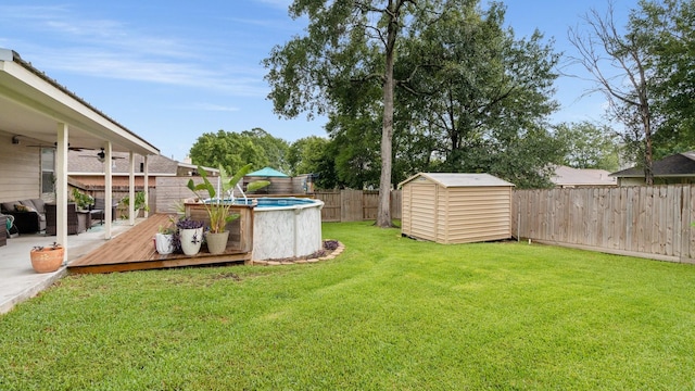 259 Adobe Ter S, Montgomery, TX 77316 - fenced backyard featuring a shed and a deck