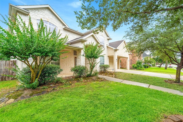 4610 Countrymeadows Dr, Spring, TX 77388 - view of front of house featuring brick siding and concrete driveway