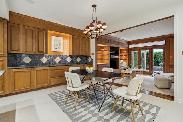 2628 Glen Haven Blvd, Houston, TX 77025 - dining space with a chandelier