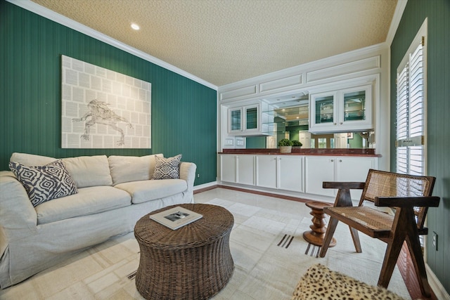 2628 Glen Haven Blvd, Houston, TX 77025 - living area with ornamental molding