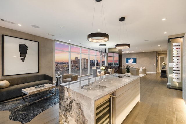 4521 San Felipe St Unit 1201, Houston, TX 77027 - building lobby featuring recessed lighting and a view of city