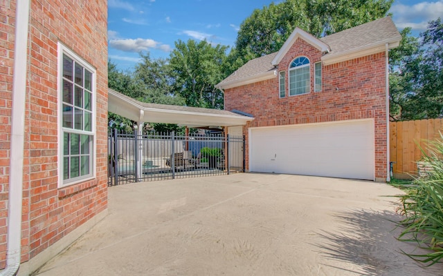 4516 Palmetto St, Bellaire, TX 77401 - garage with concrete driveway