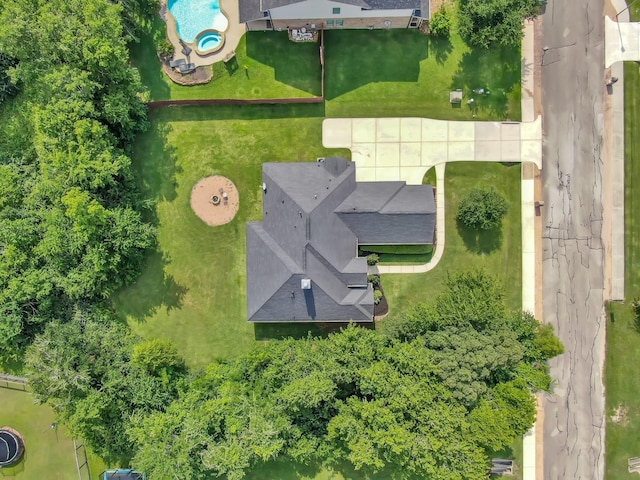 281 Berkley Dr, Montgomery, TX 77356 - drone / aerial view of a pool