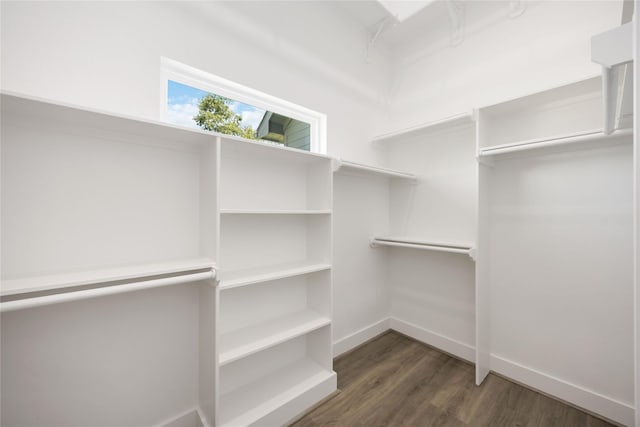 4923 Golden Forest Dr, Houston, TX 77091 - walk in closet with wood finished floors