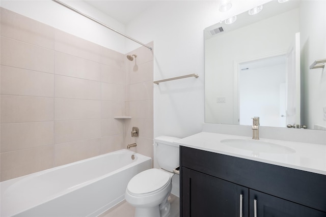 833 Laguna Green Ln, Katy, TX 77493 - full bath featuring toilet, vanity, and washtub / shower combination