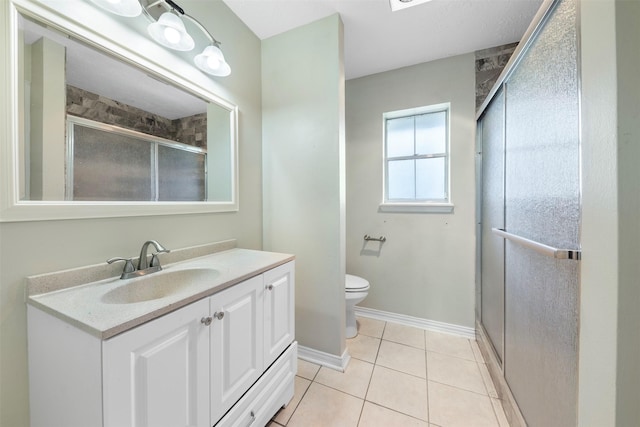 31302 Wisteria Rd, Magnolia, TX 77355 - full bath with a stall shower, vanity, and tile patterned flooring