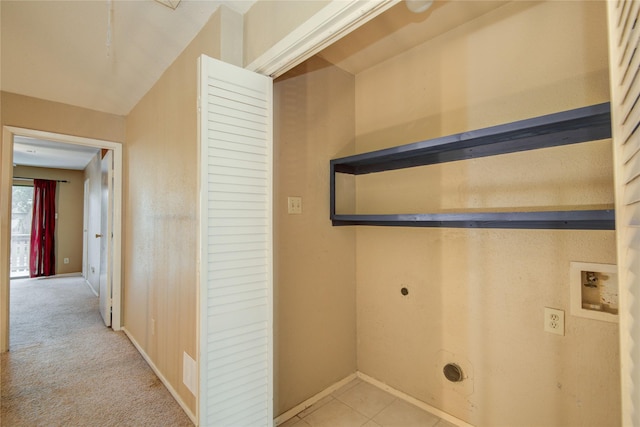 14911 Wunderlich Dr Unit 1007, Houston, TX 77069 - laundry area featuring hookup for an electric dryer, washer hookup, baseboards, and carpet floors