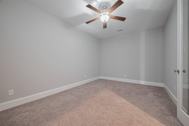 2206 Umber Oaks Ln, Brookshire, TX 77423 - unfurnished room featuring carpet, ceiling fan, and baseboards
