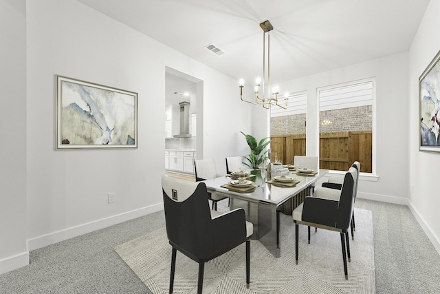 5041 Steady Breeze Dr, Katy, TX 77493 - dining space featuring light carpet and a chandelier