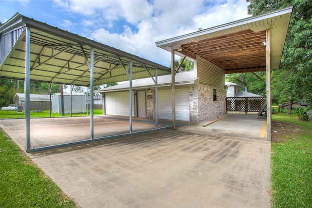 200 Cove View Dr, Trinity, TX 75862 - view of parking featuring a garage