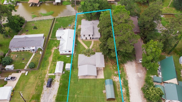 200 Cove View Dr, Trinity, TX 75862 - aerial view of residential area featuring a nearby body of water