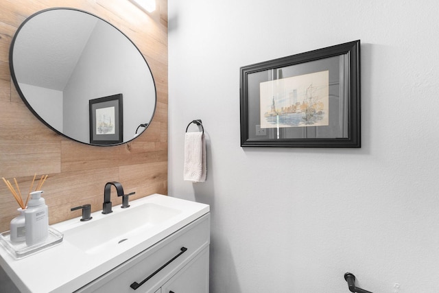 31215 Rainwood Park Ln, Spring, TX 77386 - bathroom featuring tasteful backsplash and vanity