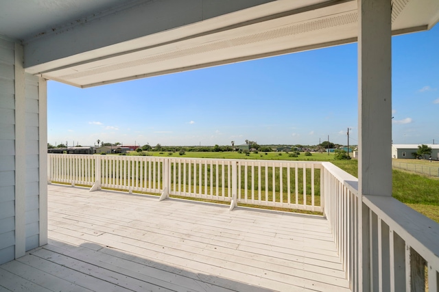3582 County Road 476, Palacios, TX 77465 - wooden terrace featuring a lawn