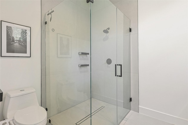 1550 Ashway St, Conroe, TX 77385 - bathroom with a stall shower and tile patterned floors