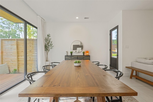 1550 Ashway St, Conroe, TX 77385 - dining room featuring recessed lighting and light tile patterned floors