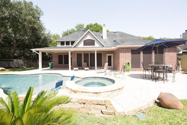4011 Bellinger Way, Missouri City, TX 77459 - view of pool with a patio area and a pool with connected hot tub