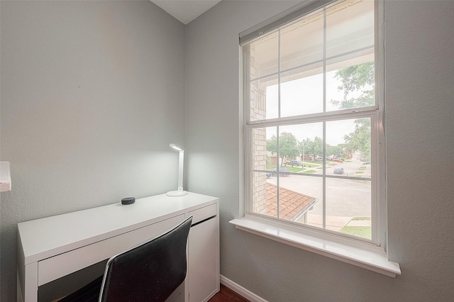 15251 Weeping Cedar Ln, Houston, TX 77084 - unfurnished office featuring baseboards and a textured wall