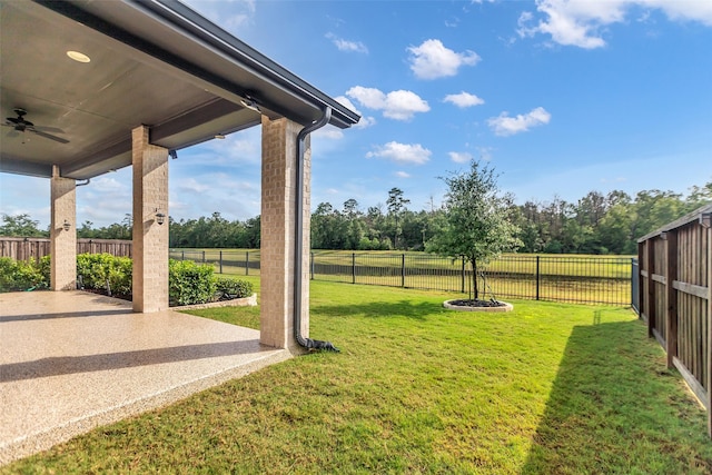 28249 Woodland Bend Way, Spring, TX 77386 - view of yard featuring ceiling fan and a patio